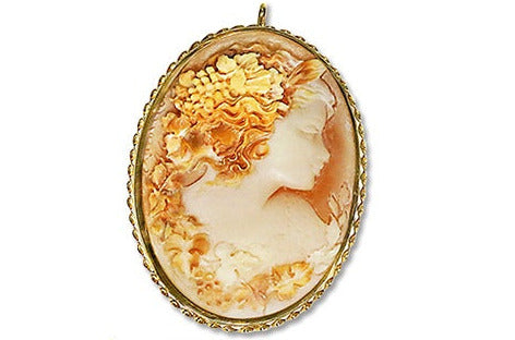 Shell Cameo【チロ アッカニート】 K18シェルカメオペントップ兼