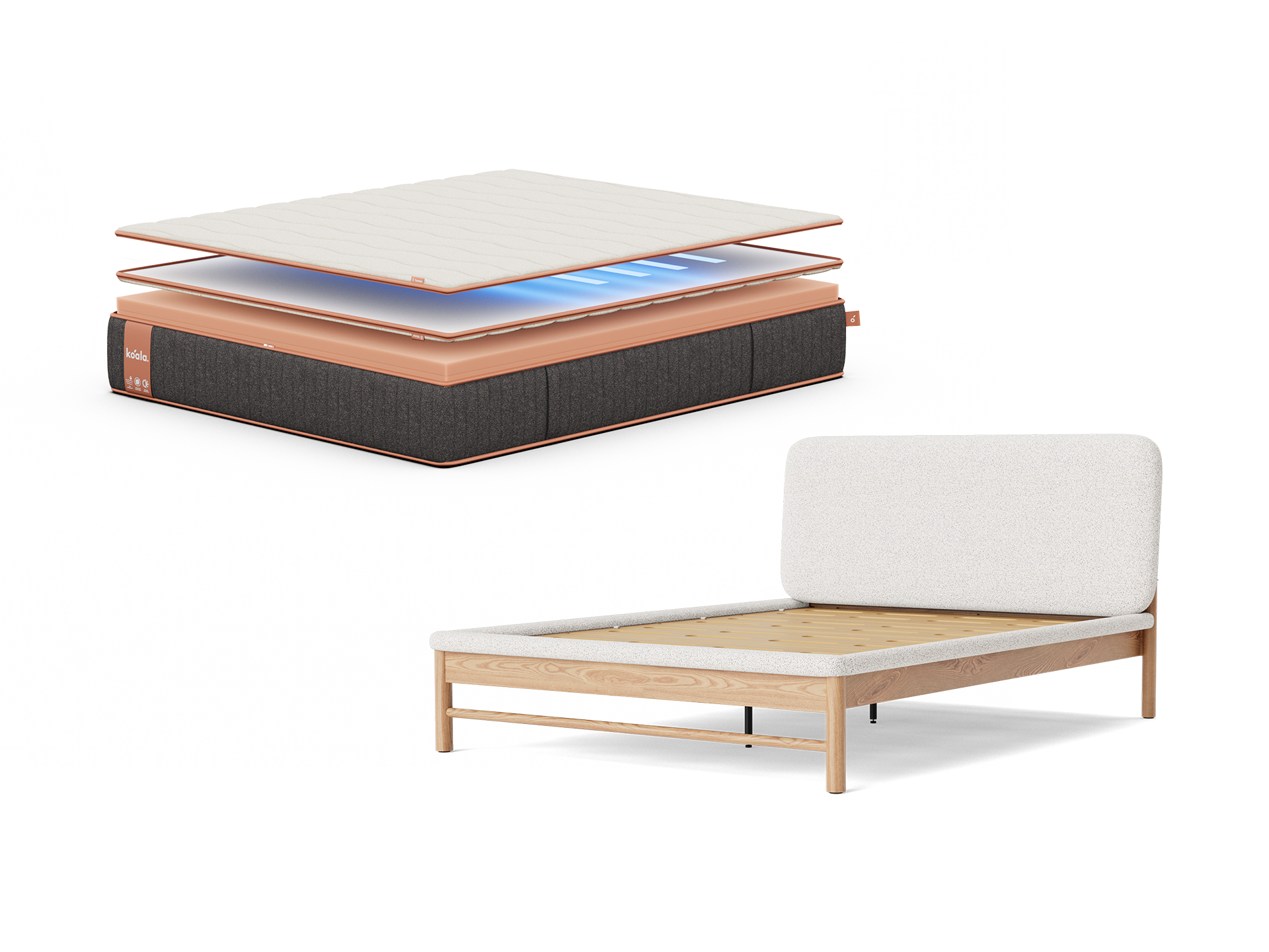 コアラマットレスシュプリーム PolarBands®+ ファブリックベッド