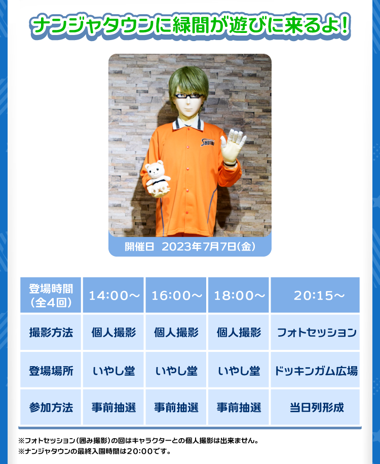 ナンジャタウン：黒子のバスケ Starry Collection Ver. Midorima｜黒子