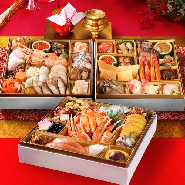 北海道海鮮 和風三段重おせち」4人前のお得通販｜Kuradashi(クラダシ
