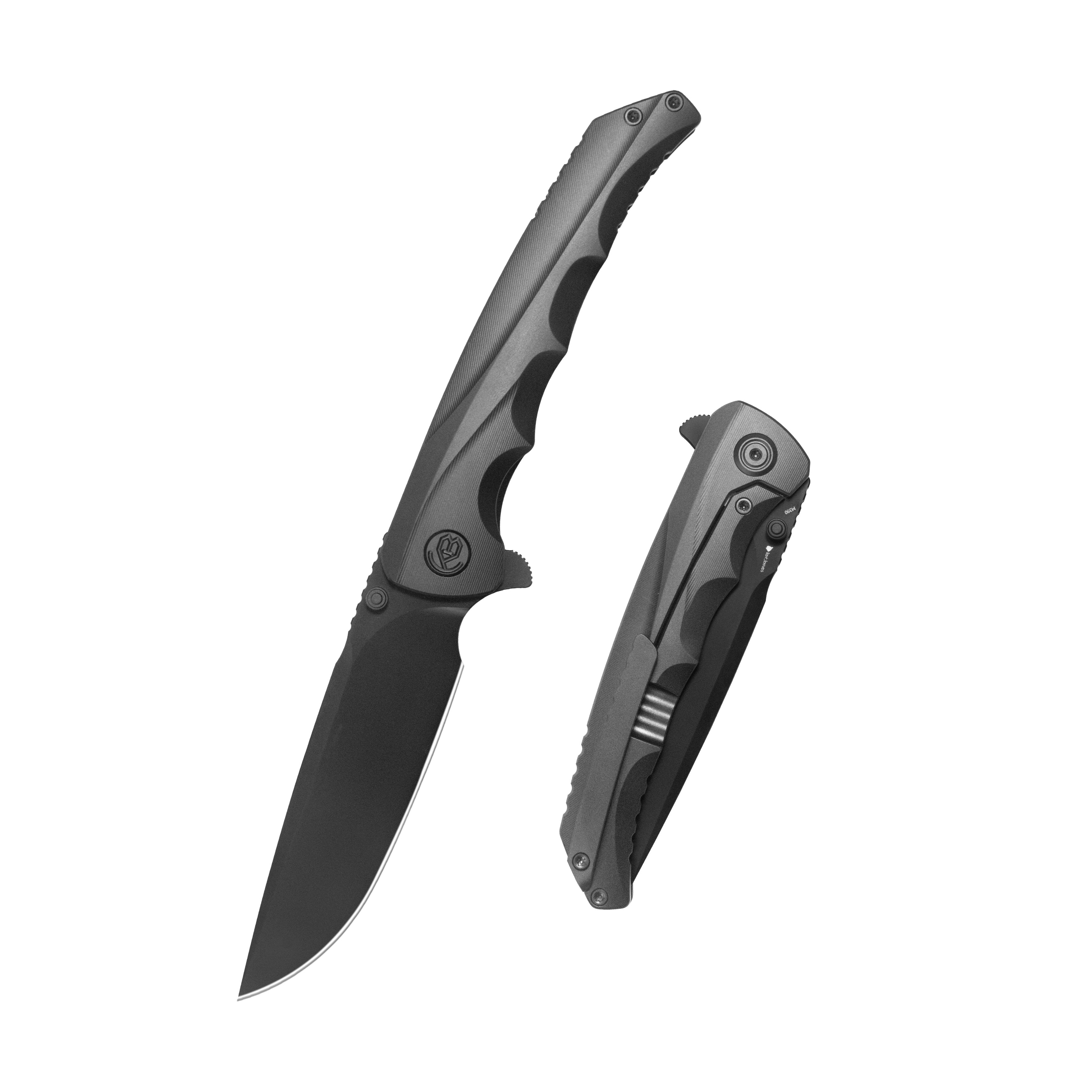 KB Zazoo Folding Knife Regular DLC Titanium Handle 3.70'' Regular DLC