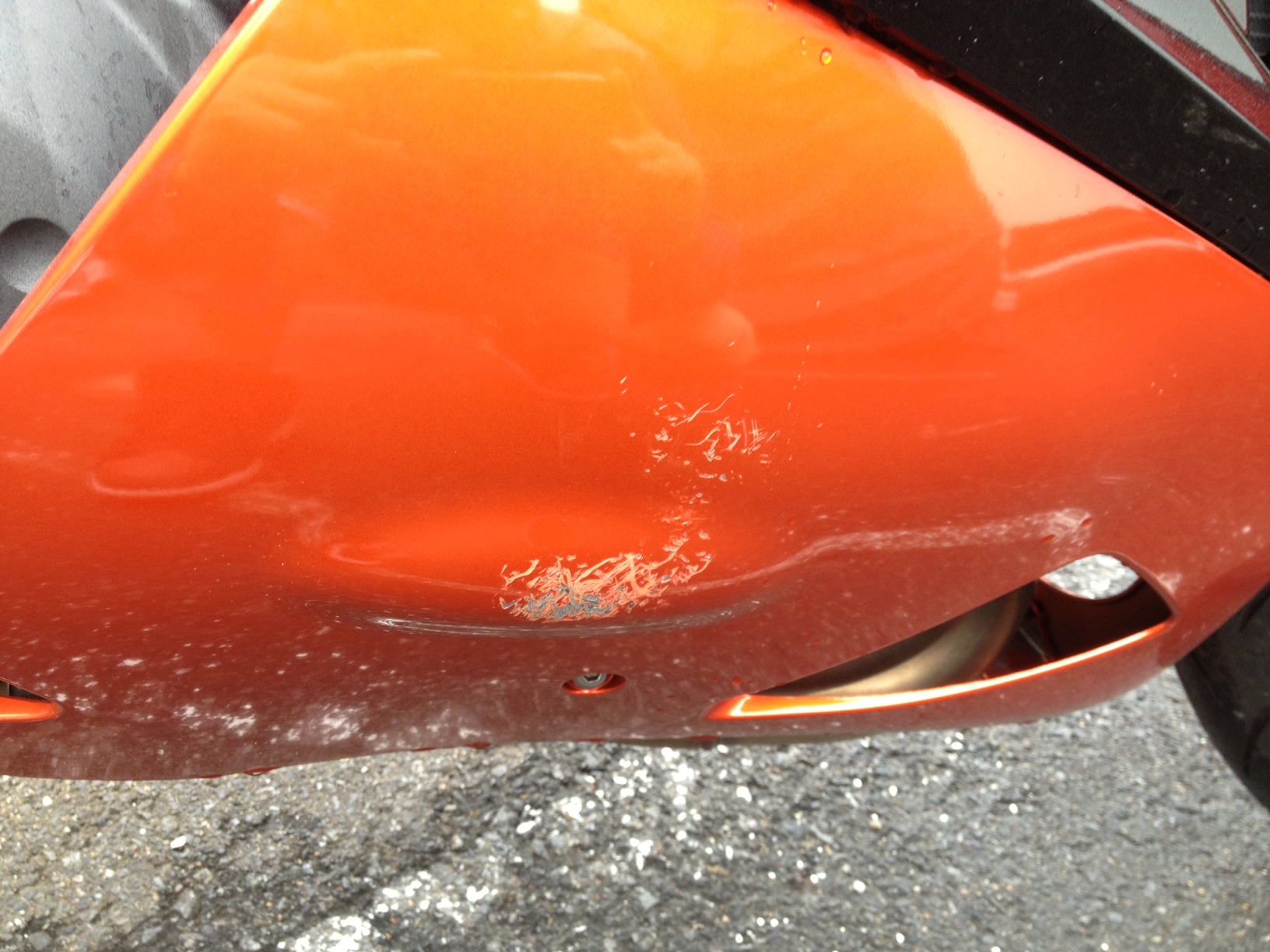 ZX-14R 立ちゴケ② リペア編 | Easy does it! [kiyu's Blog］