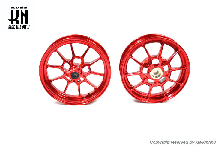 鍛造アルミホイール前後セット【アドレスV125/S(L0-)】レッド【タイプ1