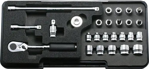 1/4 Sq. Dr. Socket Set Z-series 26 pieces w/ 72 Tooth Ratchet - Ko
