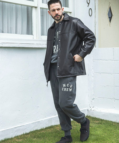 MR.OLIVE / SKOOKUM COLLABORATION / LAMB LEATHER COACH JACKET