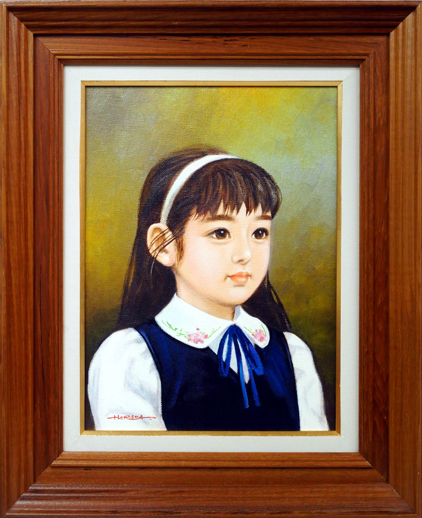 原田優「早春」油絵・F4号 絵画買取・販売の小竹美術