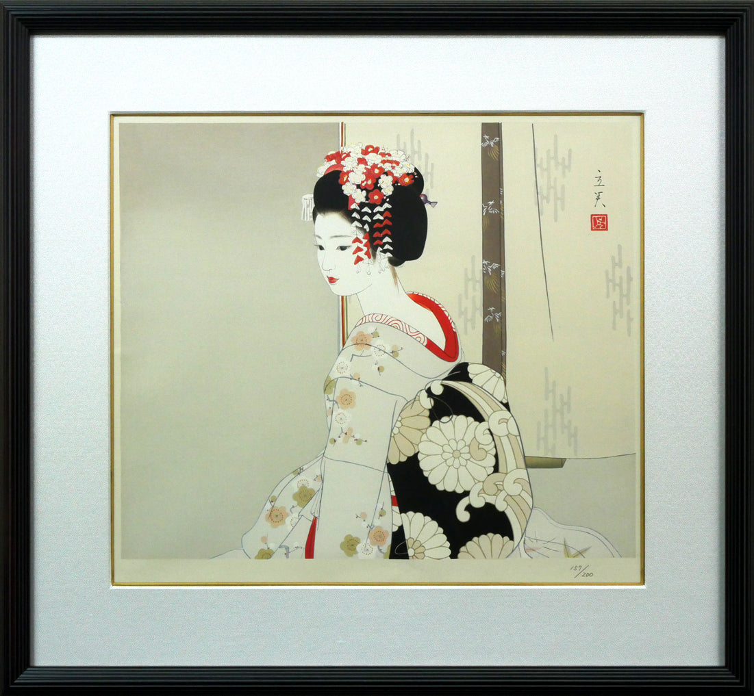 志村立美「舞妓」木版画 絵画買取・販売の小竹美術