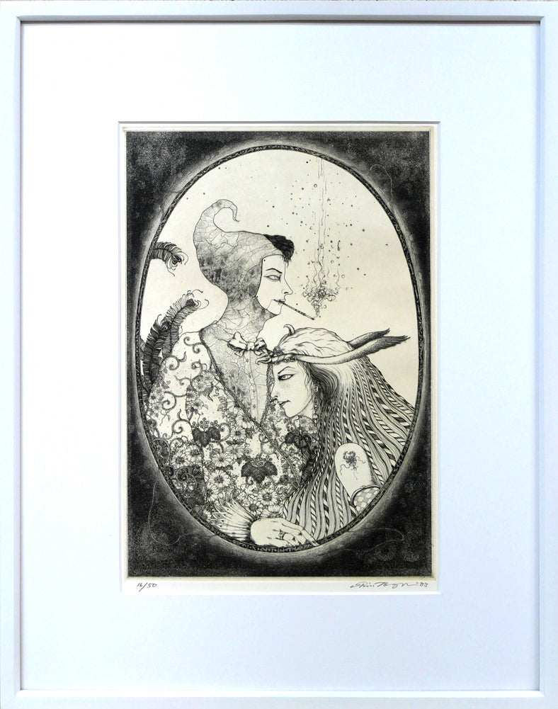 多賀新「無題」エッチング（銅版画） 絵画買取・販売の小竹美術