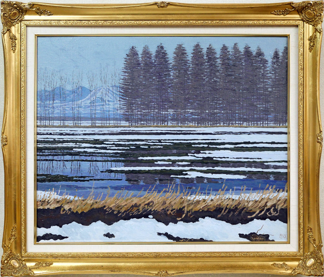 高橋幸男「十勝風景」油絵・F12号 絵画買取・販売の小竹美術