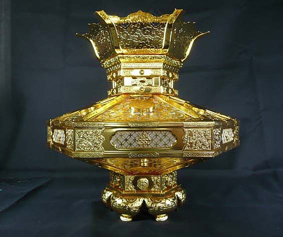 六角菱灯篭｜仏壇・寺院用仏具製造販売の【株式会社 小寺製作所】滋賀