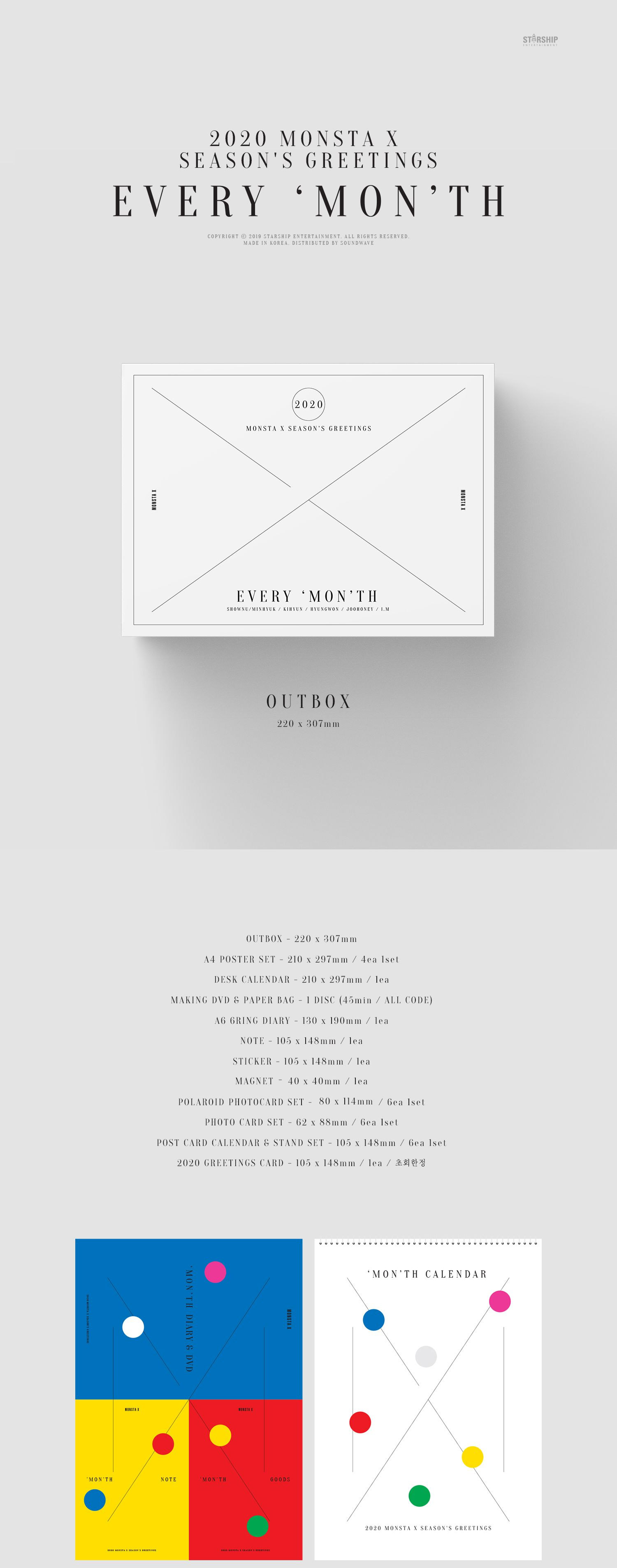 Monsta X 2020 Season's Greetings – Choice Music LA