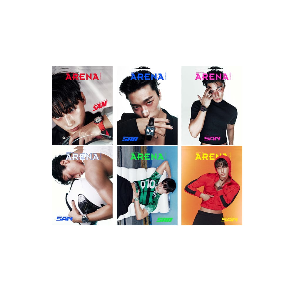 和訳付き) 雑誌 Arena Homme+ 表紙 ATEEZ SAN (2025年8月号)