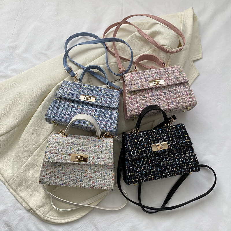 ツイードフラップショルダーバッグ – L LABEL