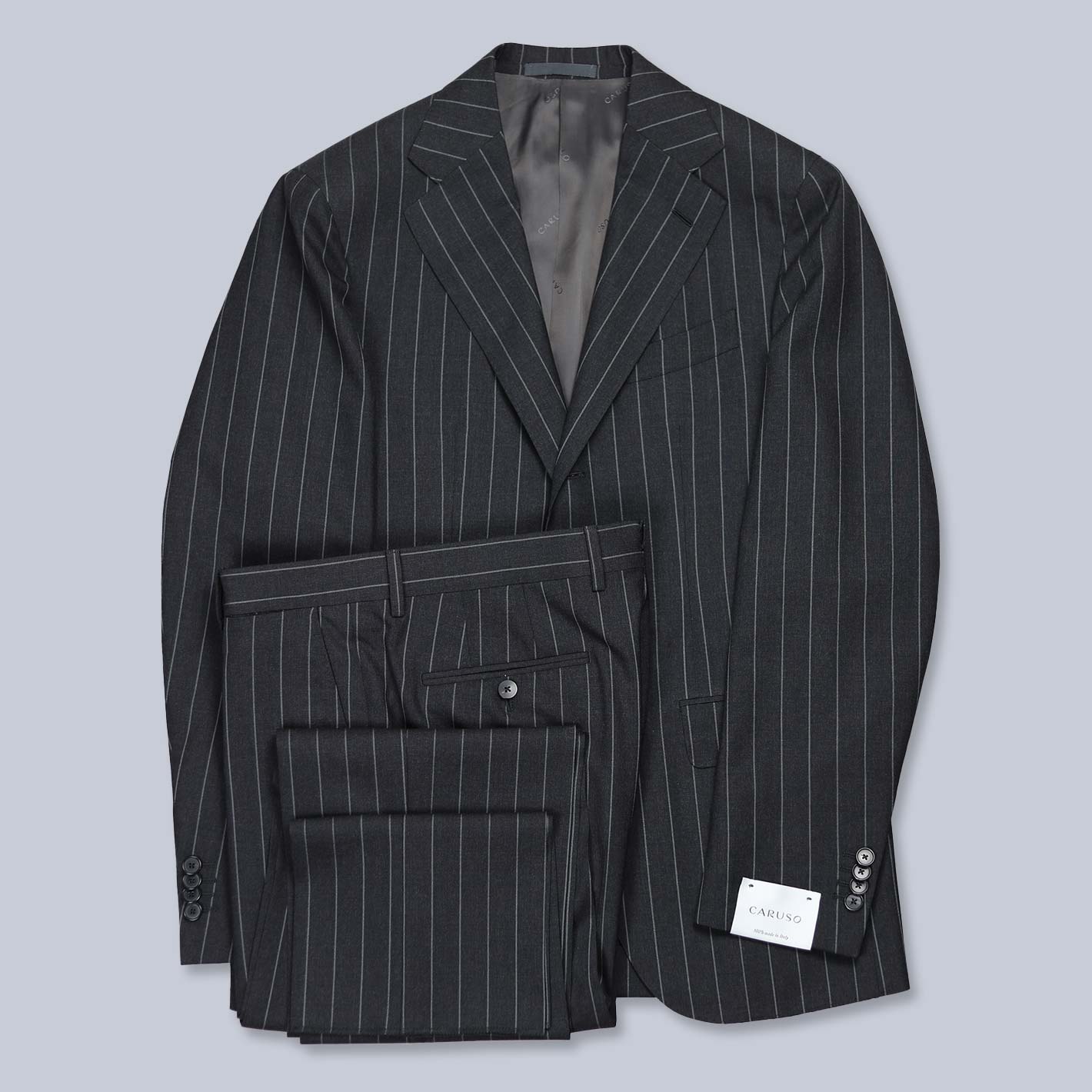 Grey Pinstripe Lightweight Wool Suit – Lund & Lund