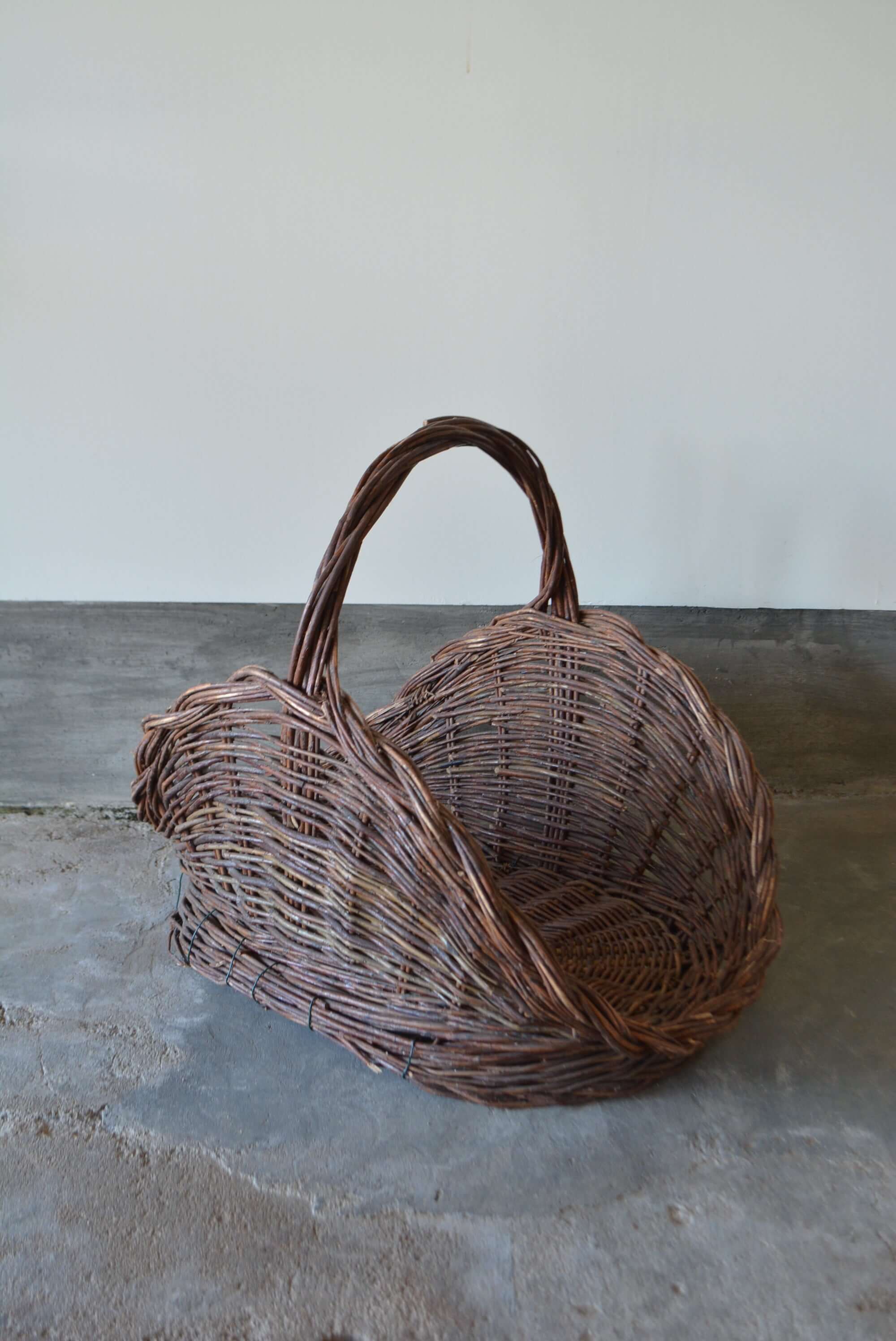 BIG ラタン パニエ フレンチバスケット I 藤/フランスブロカント