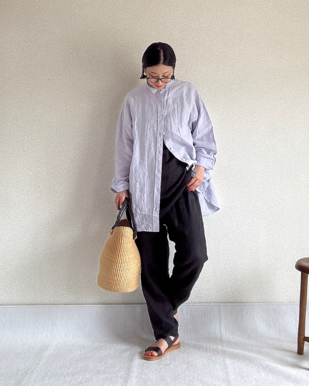 ベーシックリネンシャツ – la chic baton