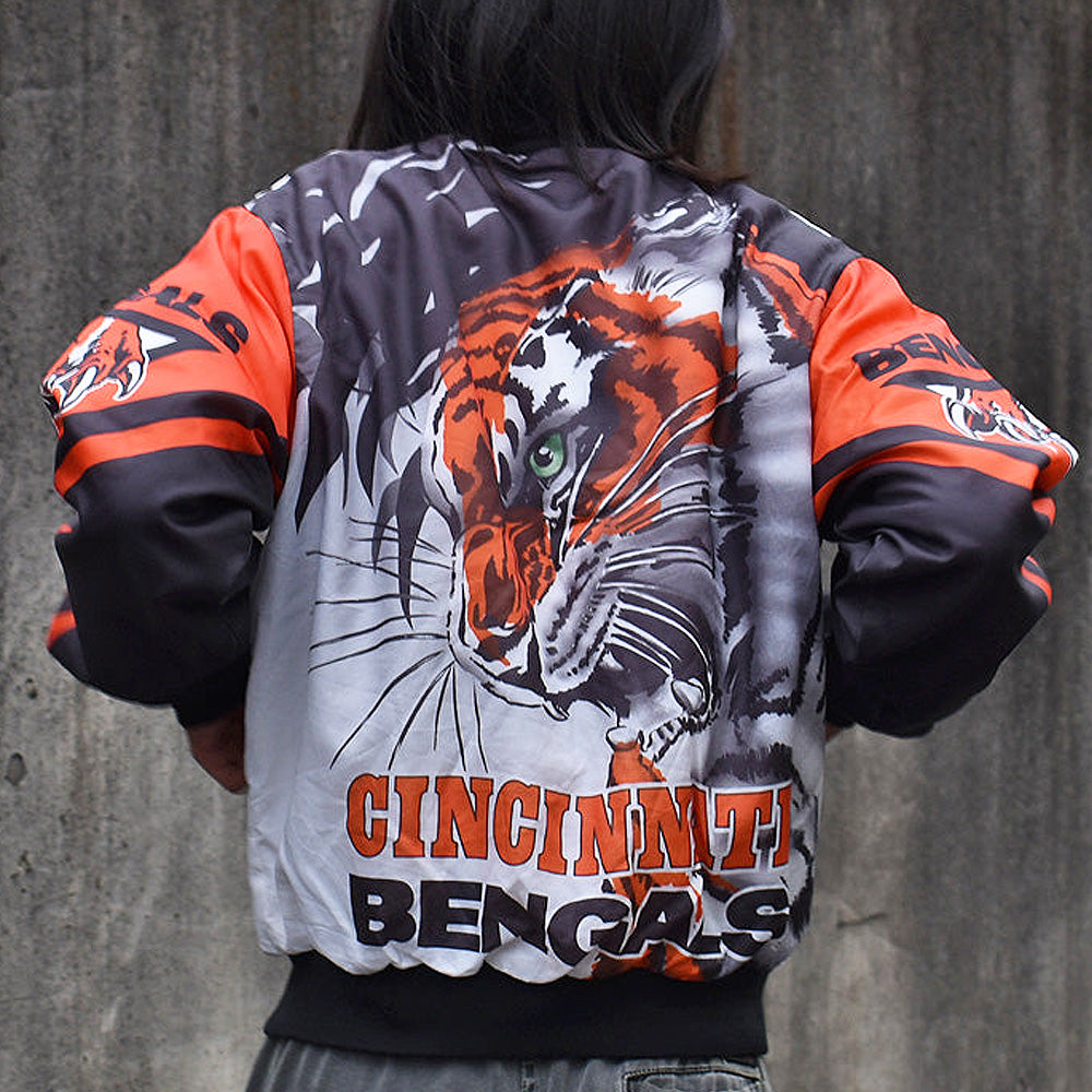90's Chalk Line “NFL Cincinnati Bengals” スタジャン ナイロン