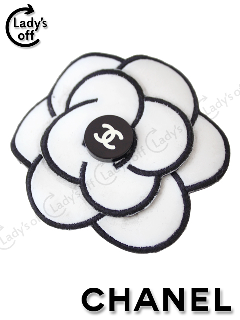 シャネル[CHANEL] カメリア ブローチ ブラック×ホワイト | 買取実績