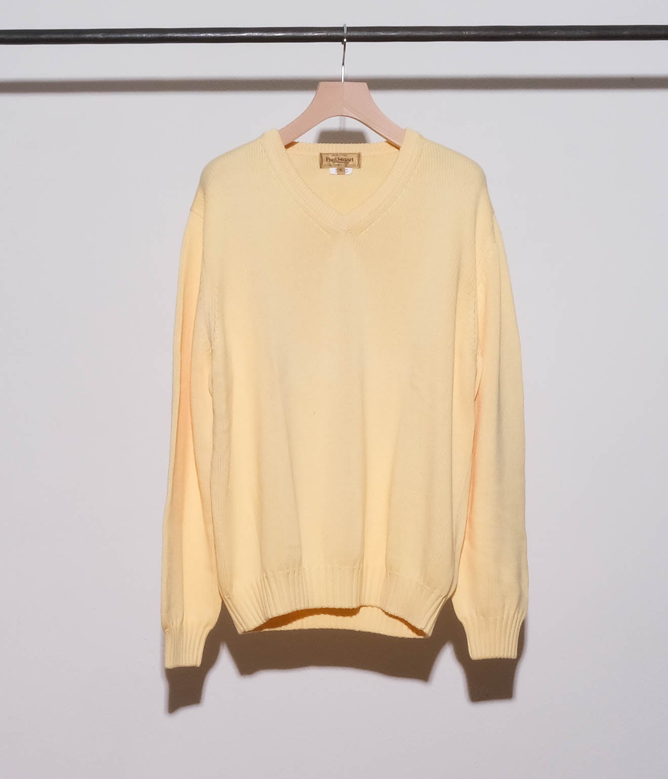 90's Paul Stuart V Neck Cotton Sweaters (Yellow) – Lakewood Clothing