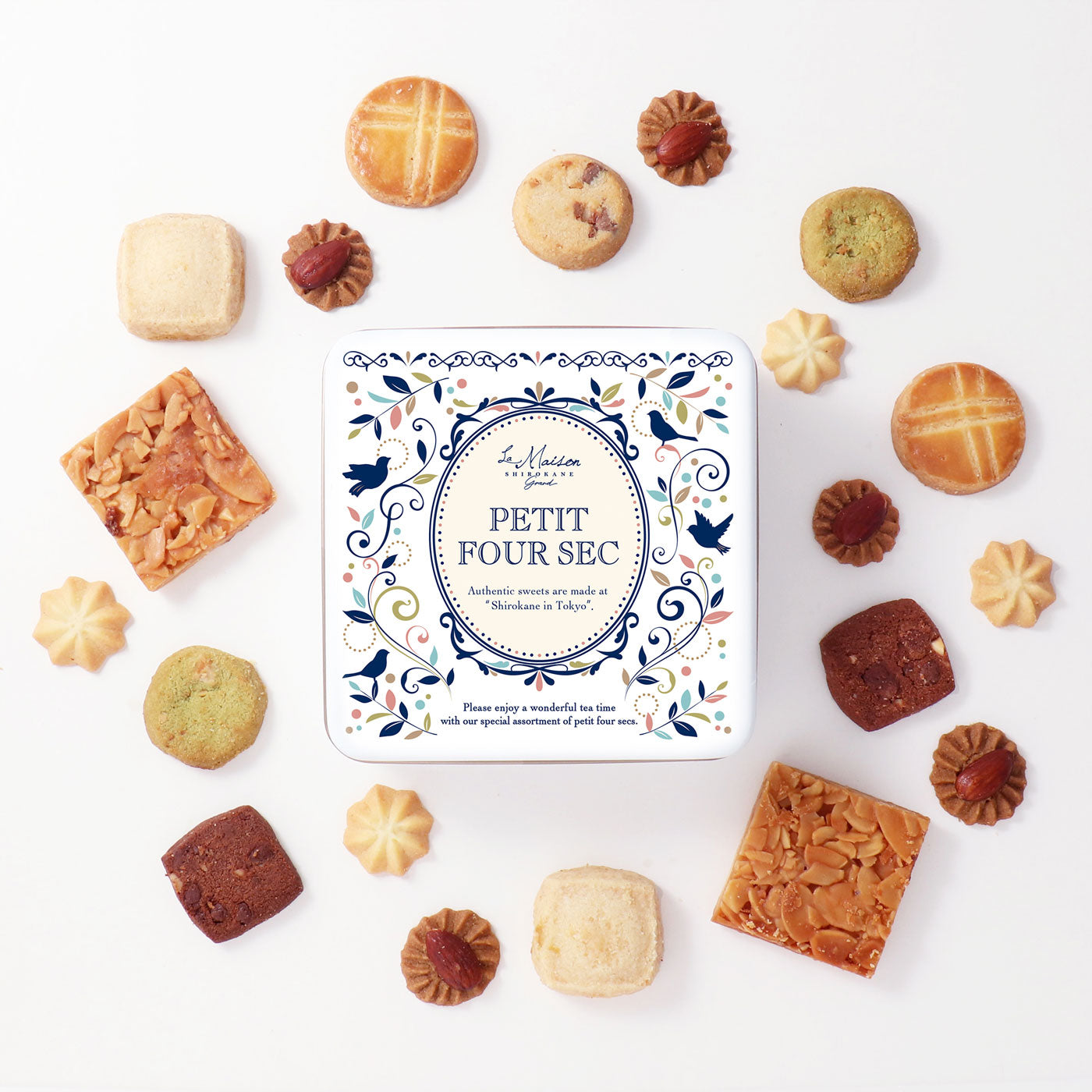 プティ フール セック缶 32枚入 クッキー缶 焼菓子 詰め合わせ