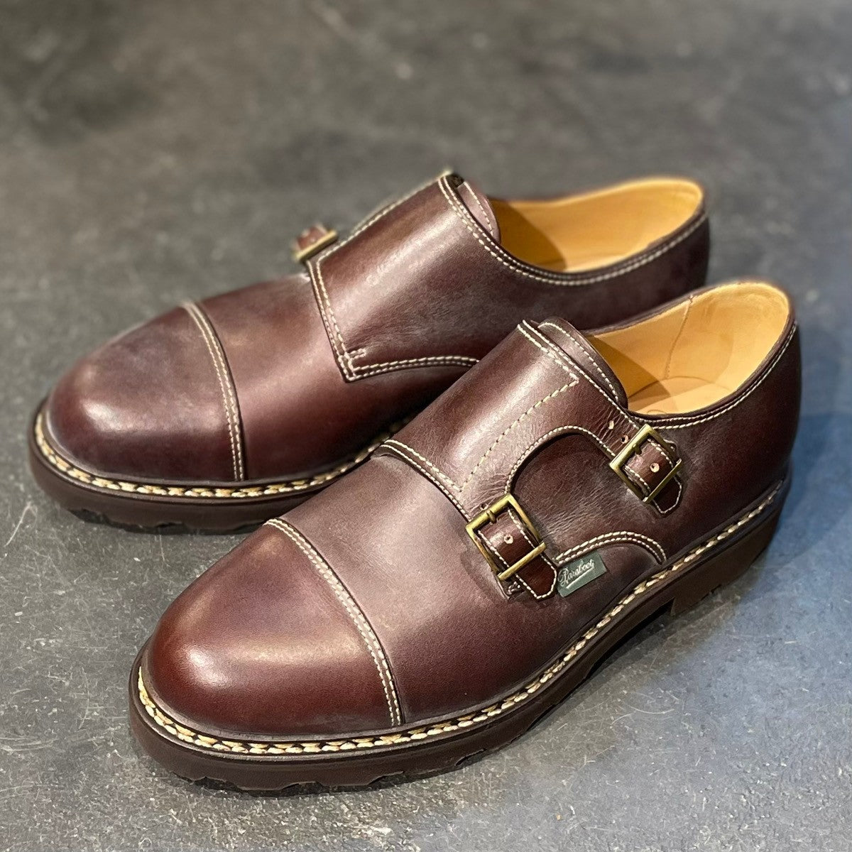 新品未使用【Paraboot】パラブーツ ダブルモンク ウィリアム カーフ