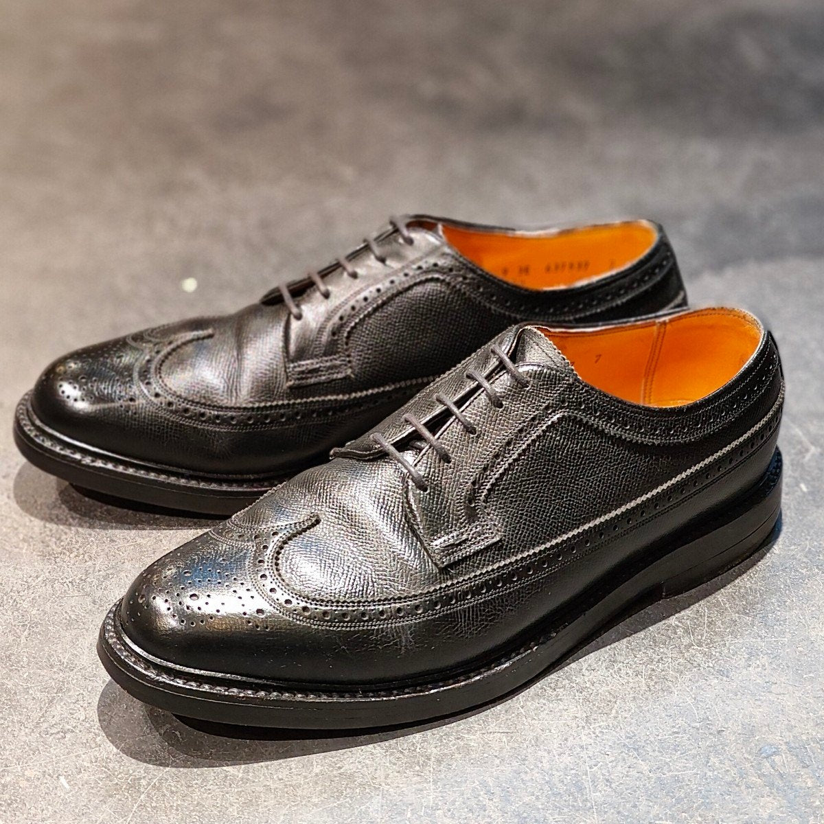 希少 【FLORSHEIM】フローシャイム ケンムール 筆記体ロゴ 緑枠