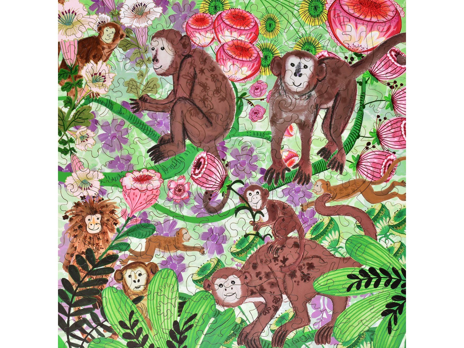 Monkeys Kid's Wooden Jigsaw Puzzle | Liberty Puzzles