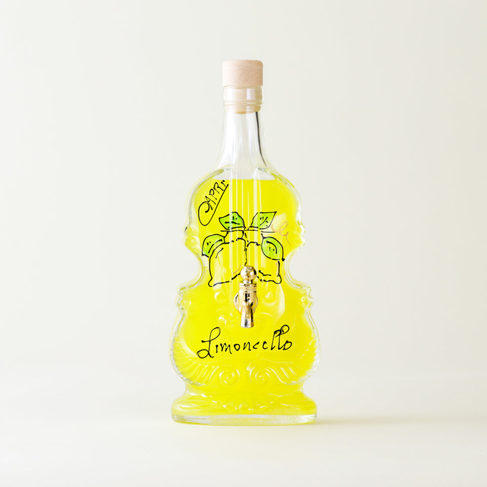 カプリピゥ リモンチェッロ 絵付けサーバーボトル 「バイオリン