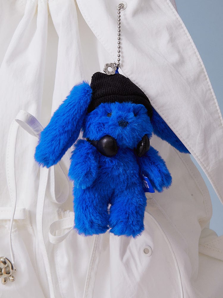 NJ X COLLER FURRY BUNNY PLUSH KEYRING (TIDE BLUE) – LINE FRIENDS