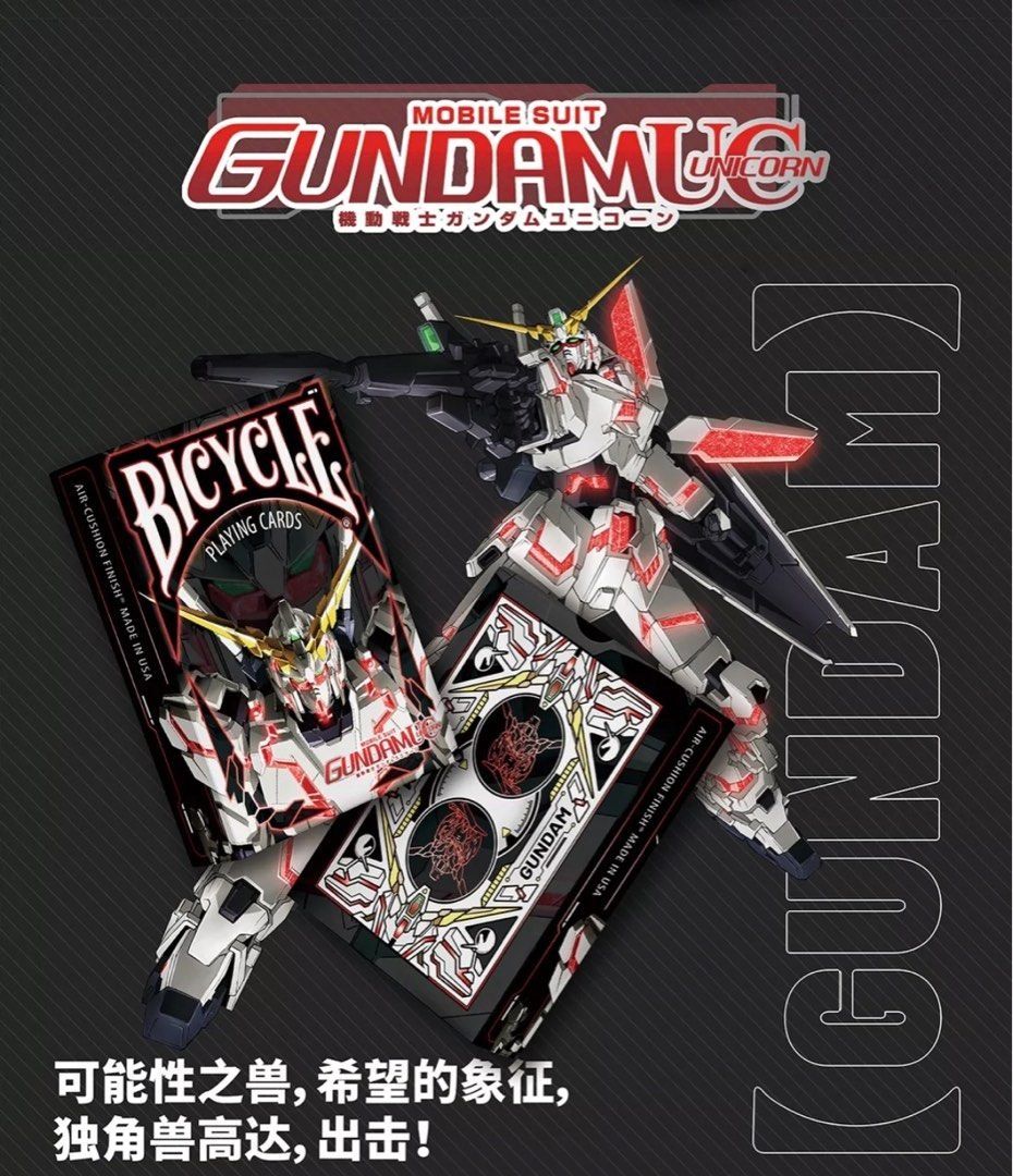 Bicycle Gundam Unicorn Playing Cards – Little Wood