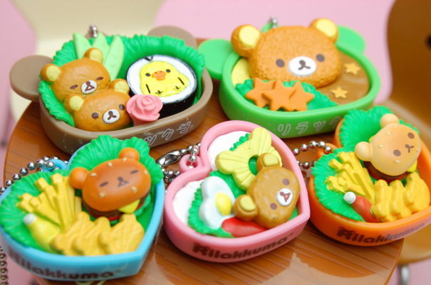 リラックマ リラックマ ミニお弁当マスコットキーチェーン 2点 お弁当