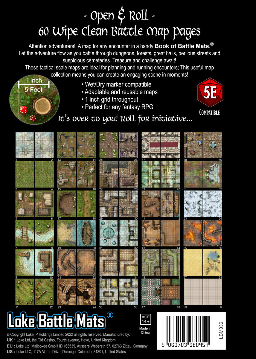 Big Book of Battle Mats (revised) - A4 12X9