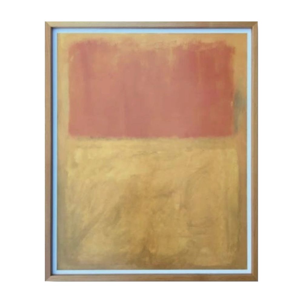 マーク・ロスコ「Orange and Tan, 1954」額付きポスター ※大型サイズ