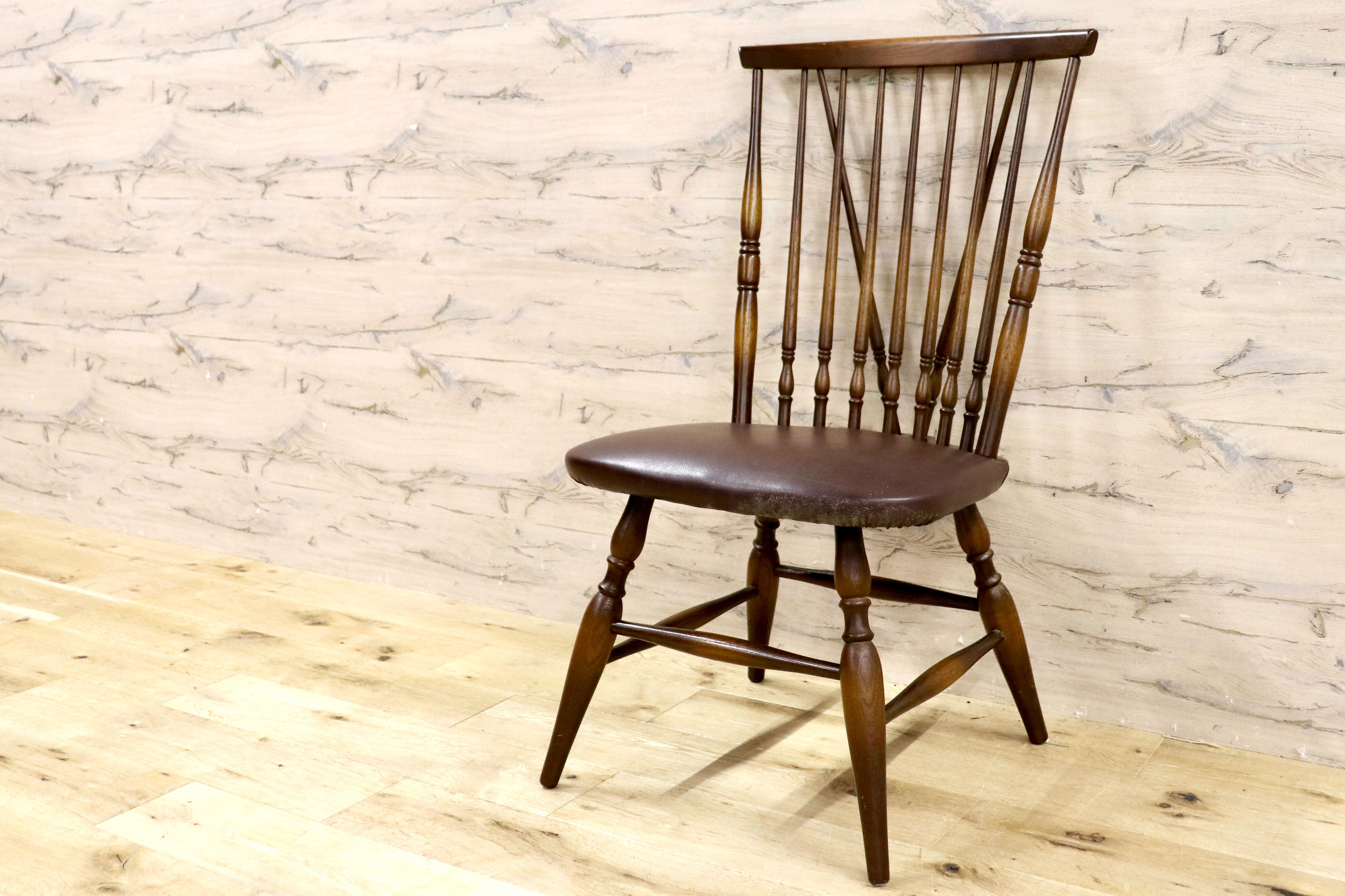 飛騨産業キツツキ ウィンザーチェア ダイニングチェア ヴィンテージ2