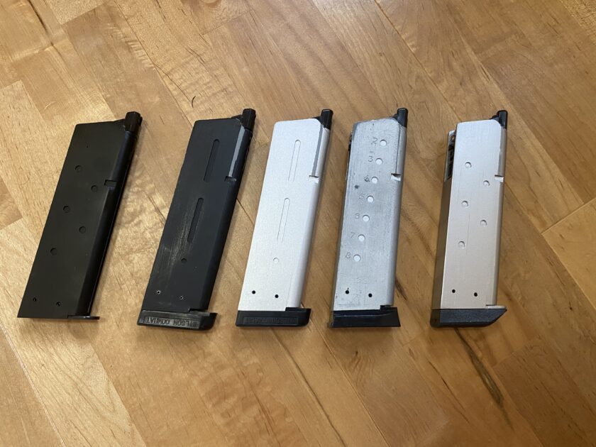 ウエスタンアームズのガバメント・INFINITY用マガジンは機種間で互換性