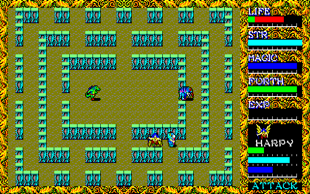 ハイドライドⅡ」 for SHARP X1シリーズ (C)1986 T&E SOFT