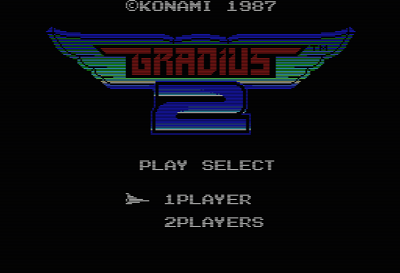 グラディウス2 for MSX (C)1987 コナミ