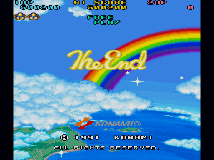 出たな!!ツインビー for SHARP X68000 (C)1990, 1991 コナミ