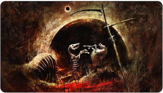 Seb McKinnon Damnation Sketch Version Stitched Signed Playmat