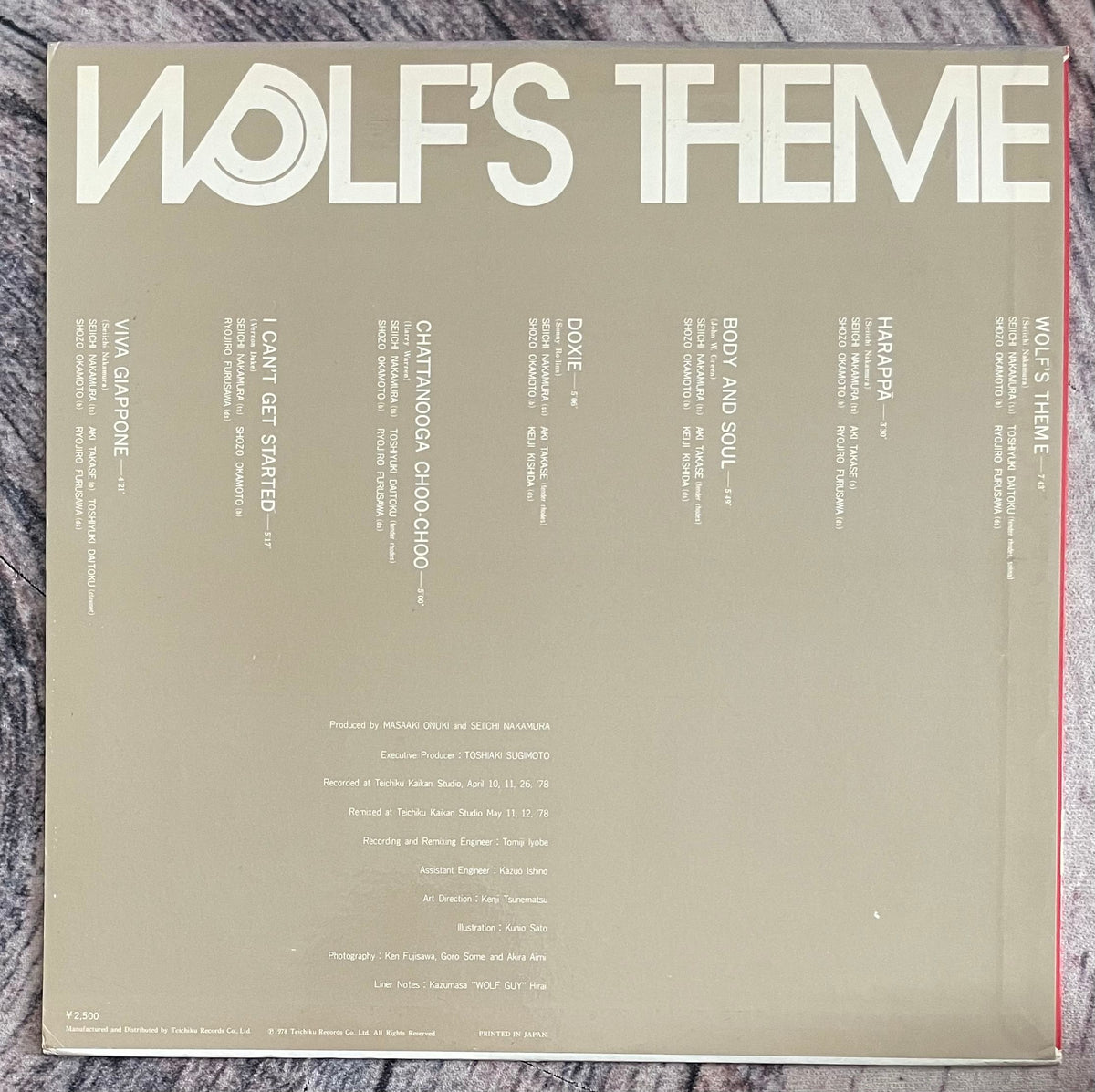 Seiichi Nakamura = 中村誠一 – Wolf's Theme – Galapagos Records