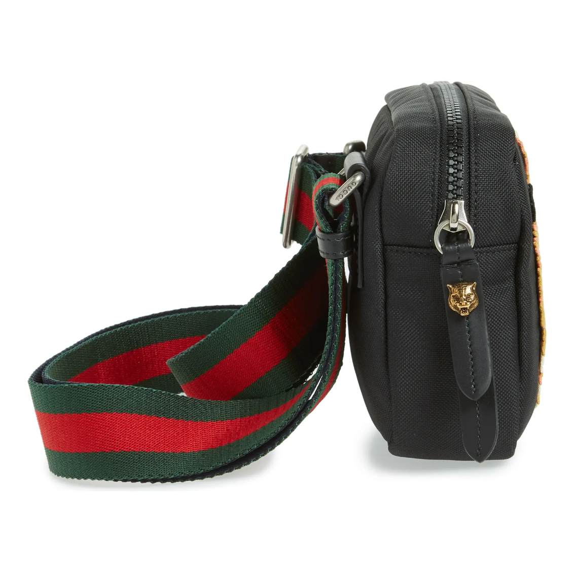 Gucci Embroidered Tiger Messenger Bag in Black – Gavriel.us