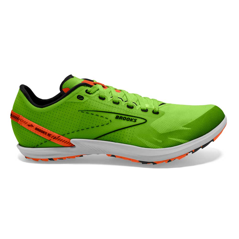 All Gender Draft XC Spikeless Cross Country Shoe - Green Gecko/Red