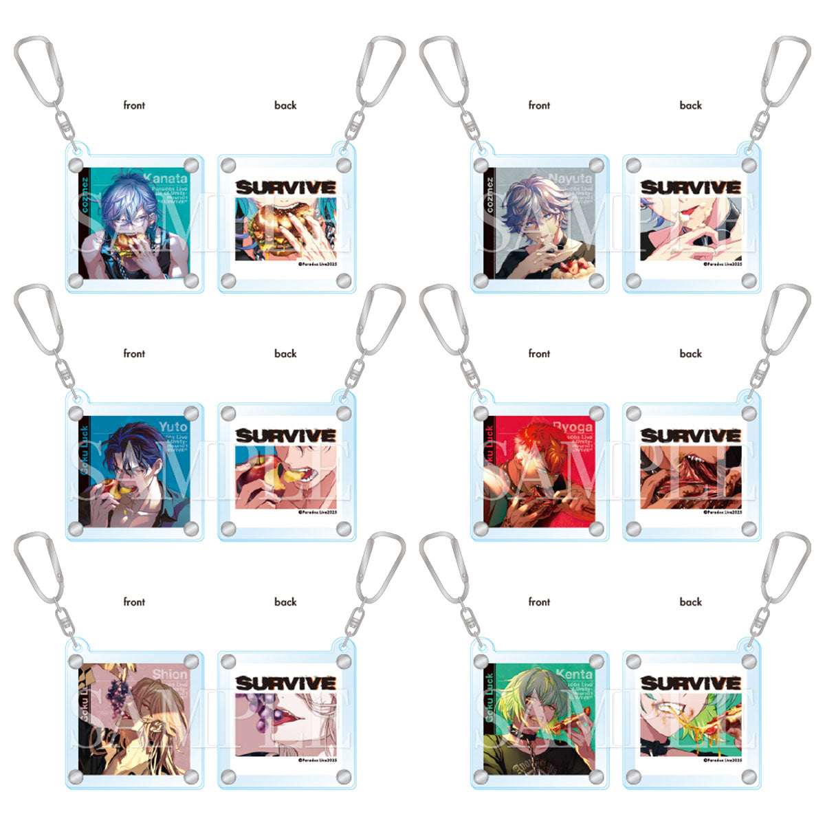 Paradox Live SURVIVE カラビナ付きキーホルダー – GCRESTORE ジーク