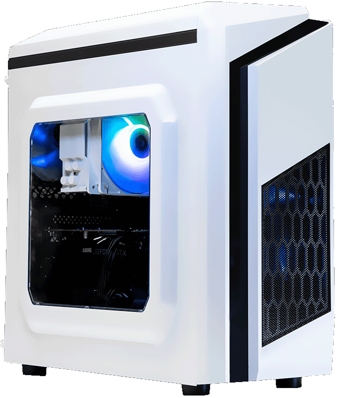 AMD 4500, 16GB RAM, 1TB SSD, GTX 1660 Super DIYPC F2 White Gaming