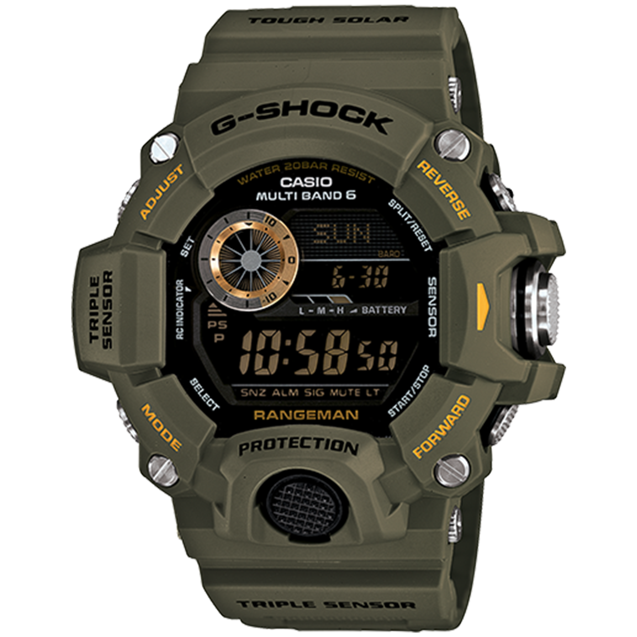 Casio G-Shock - Master of G - Green Rangeman GW9400-3 – Halifax