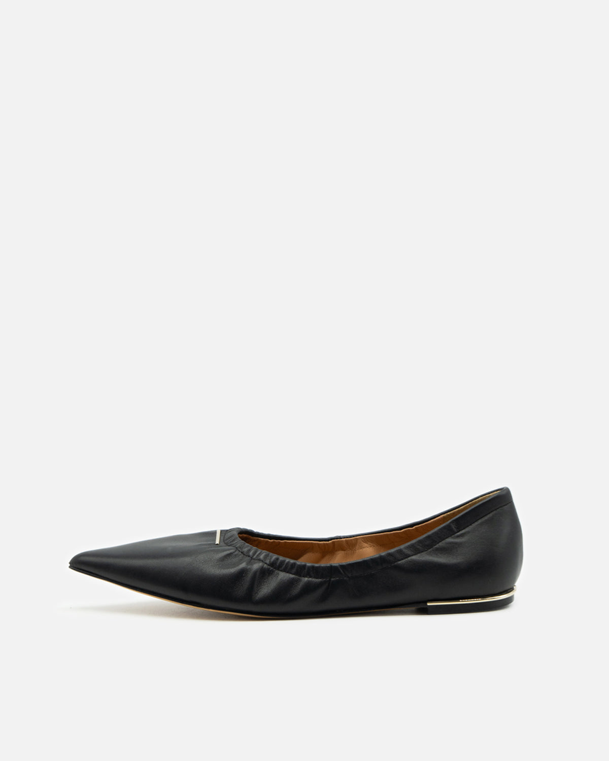 Alyssa black メタル付きバレエシューズ ブラック - HENRI EN VARGO