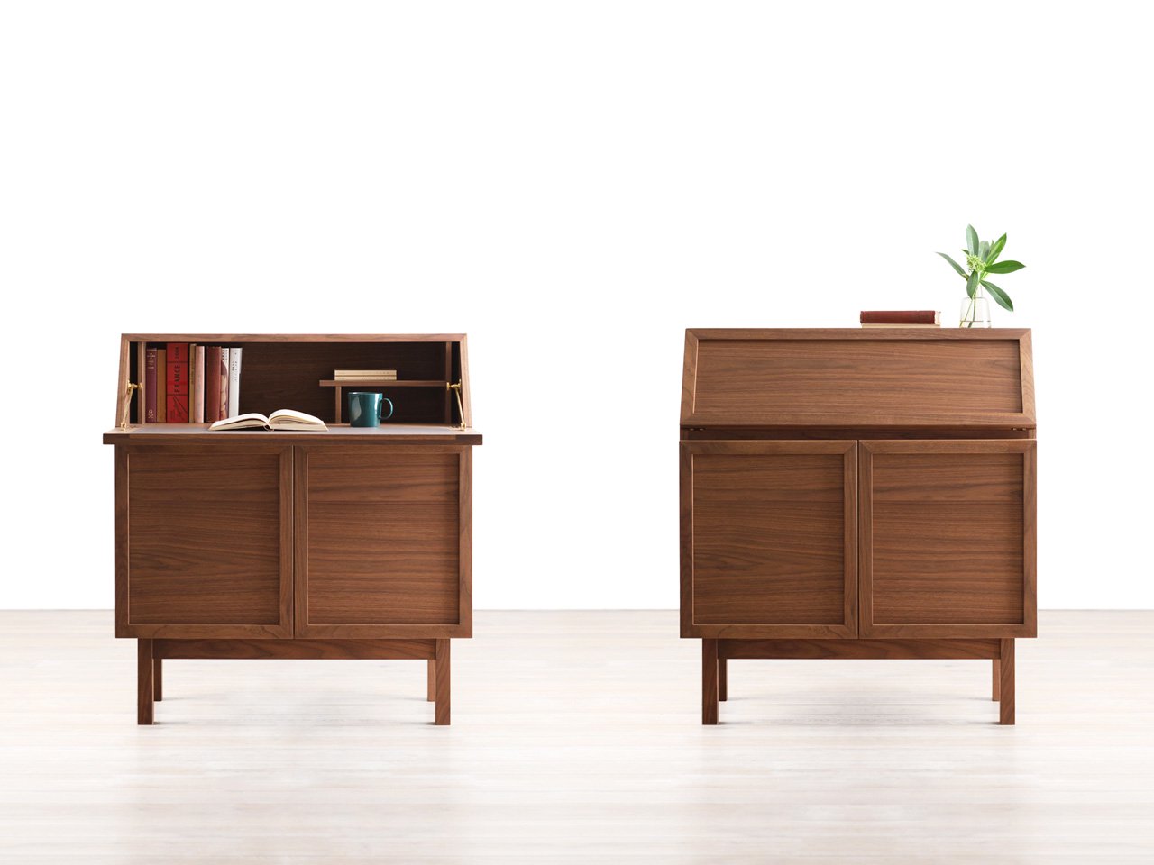 越後民芸 ライティングビューロー ライティングデスク 高級 家具