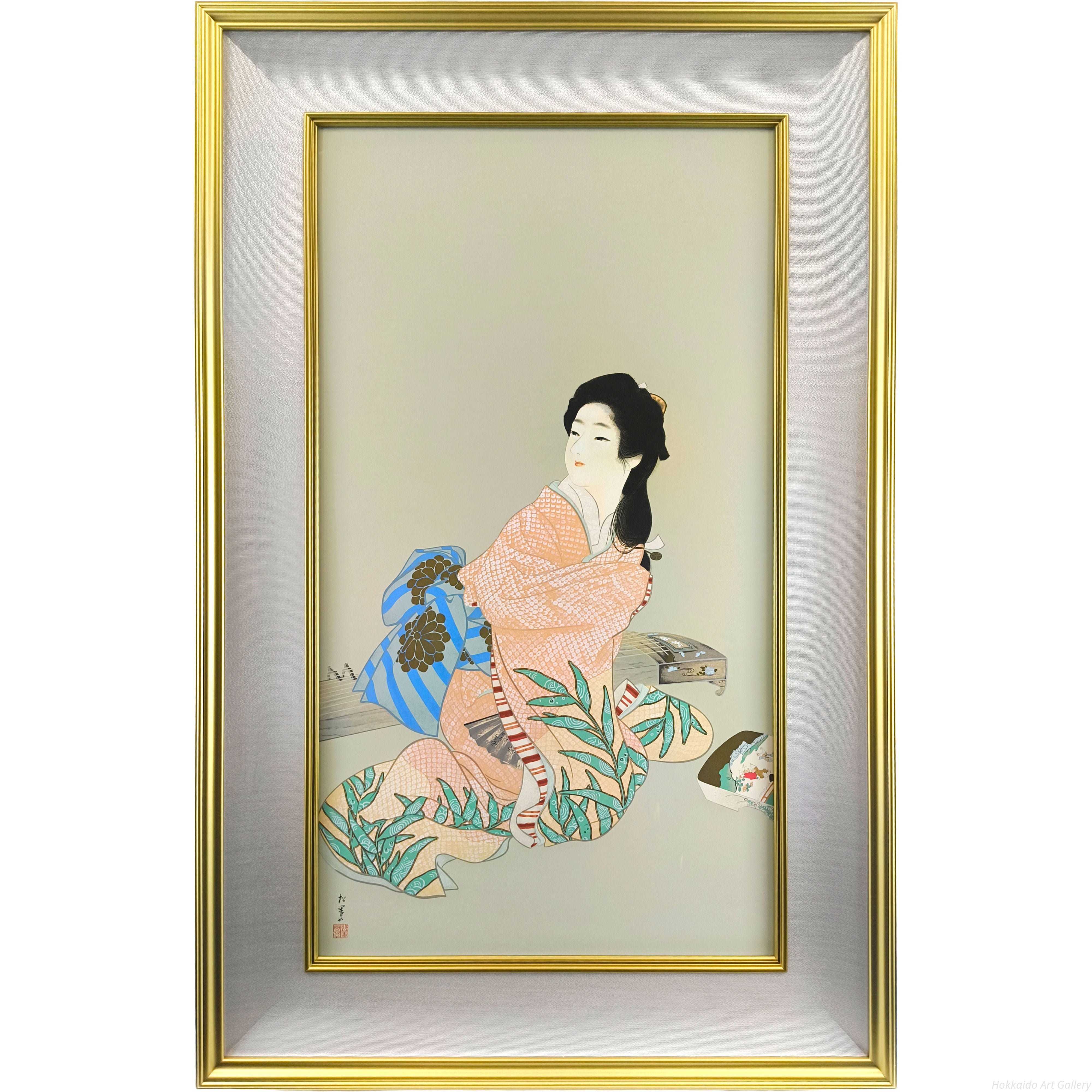 上村松園 『娘深雪』 シルクスクリーン - 北海道画廊