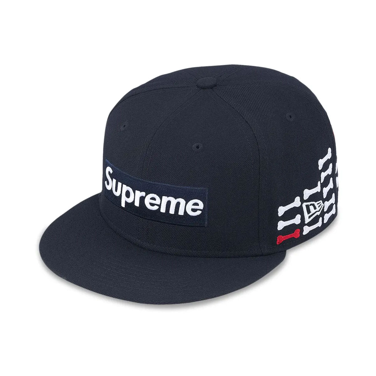 SUPREME × NEW ERA - BONES BOX LOGO CAP NAVY 【FW25H46】 – HOMEGAME