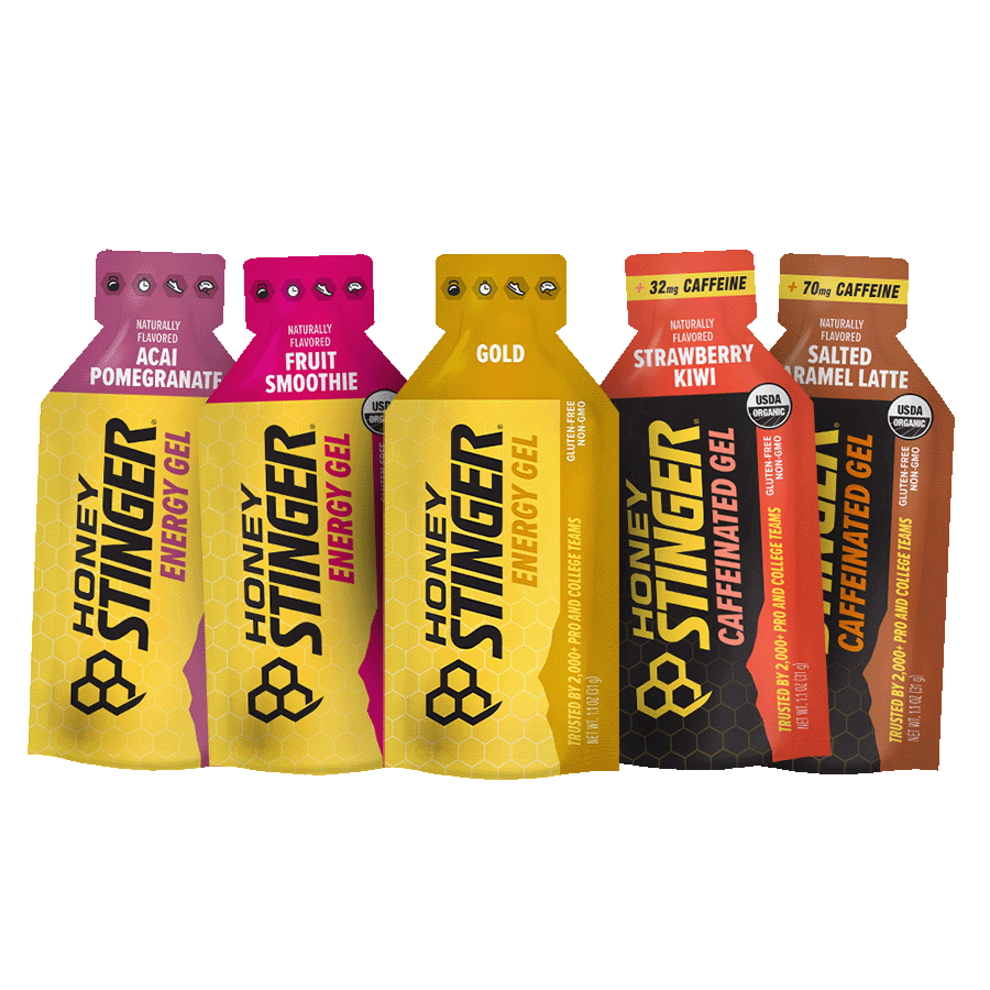 Energy Gel Sampler Pack for Runners - 5 Flavors to Test | Honey